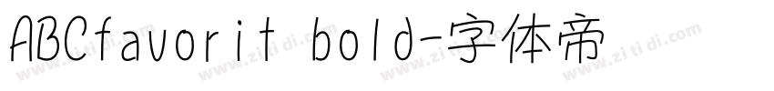 ABCfavorit bold字体转换